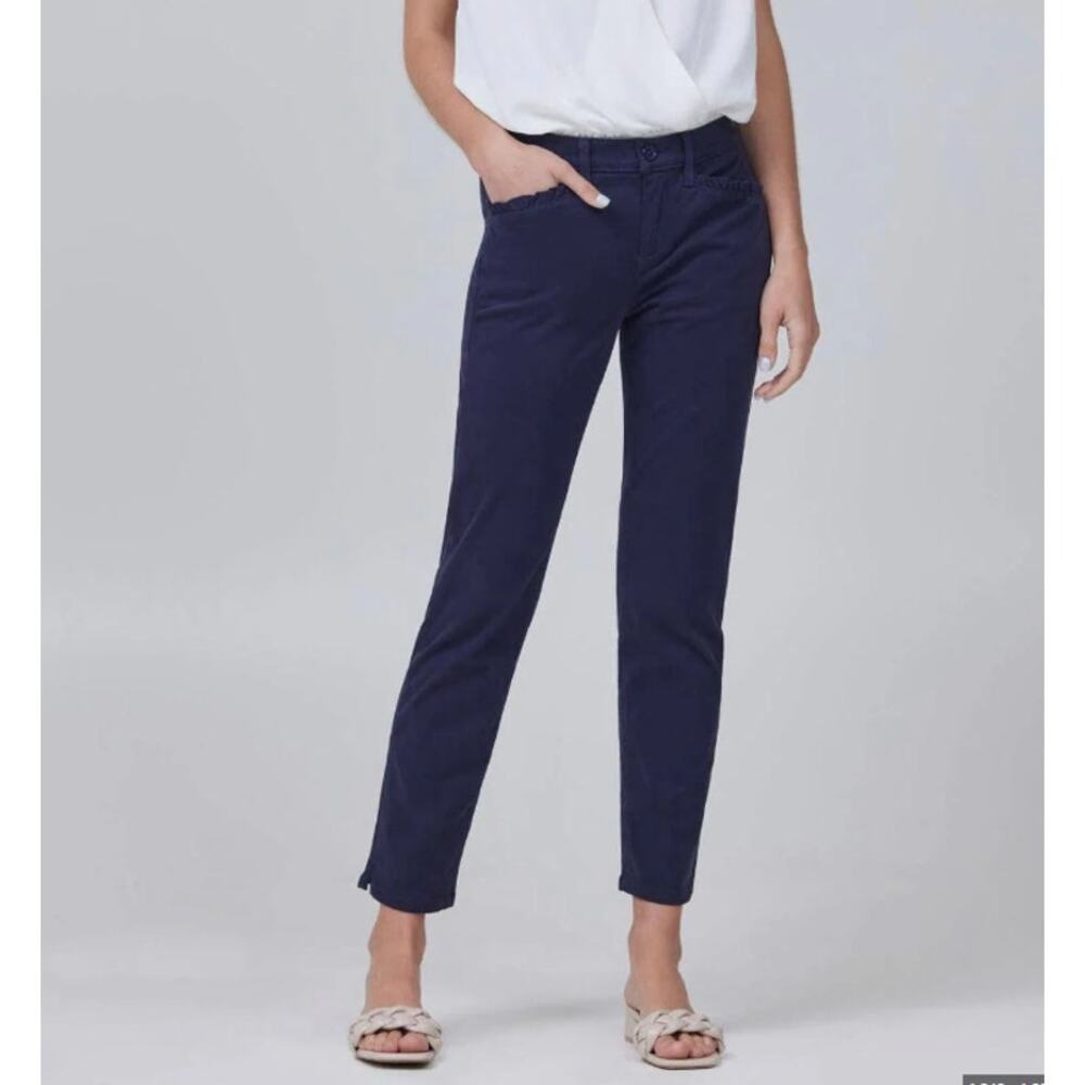 Lila Ryan Women's Navy‎ Blue Pert Skinny Trousers with Ruffle Pocket Size 16 NWT